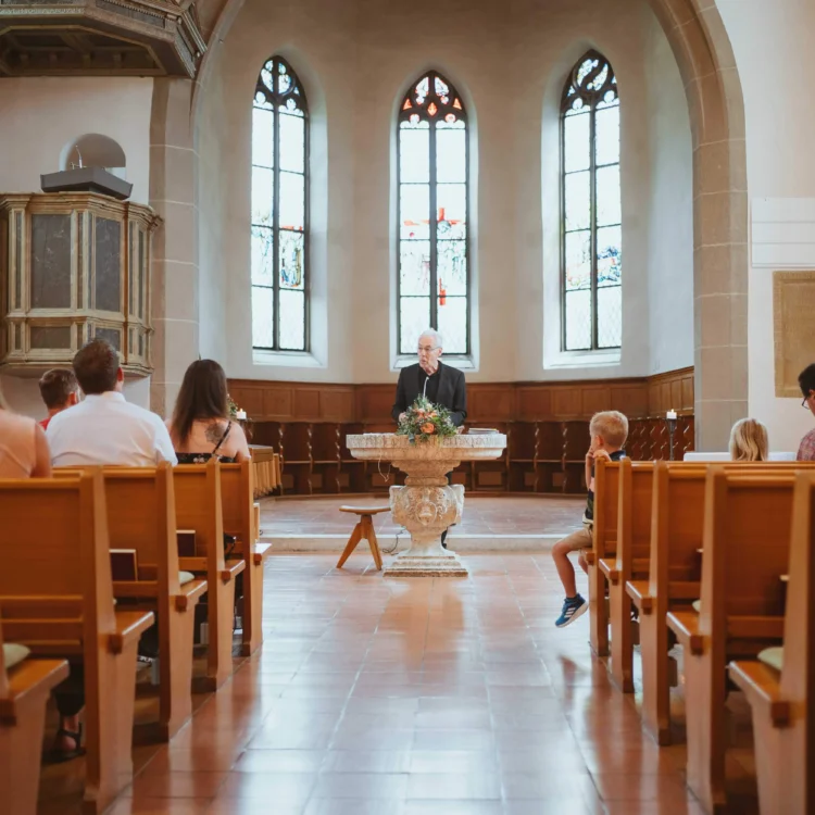 Eventfotografie während einer Taufe