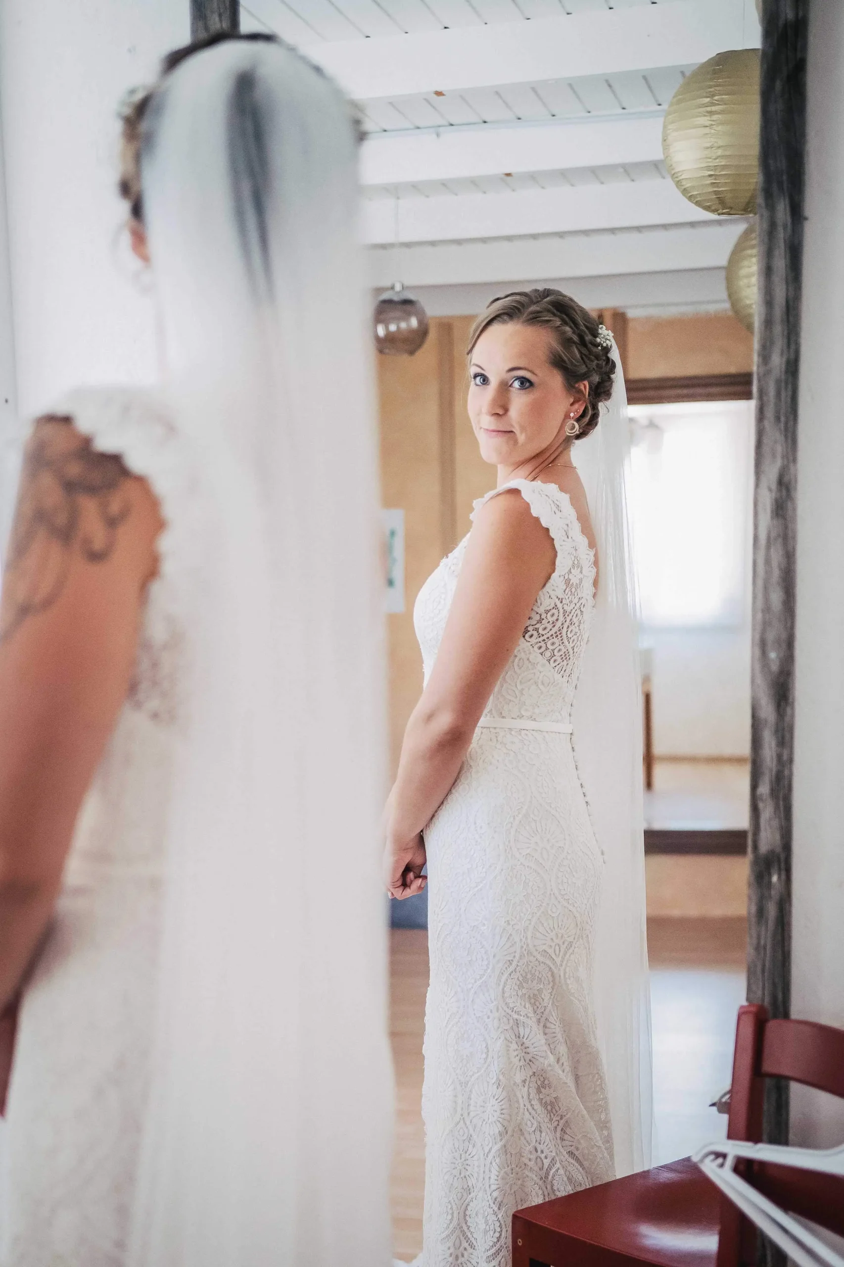 Brautfoto vor der Hochzeit.